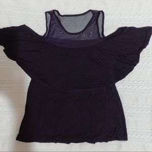 Women’s navy blouse w/shoulder cutouts sz. S